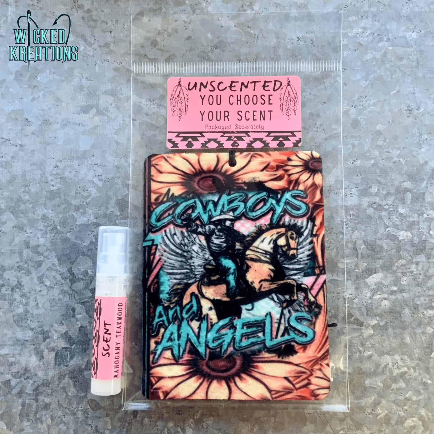 Cowboys & Angels Felt Freshie