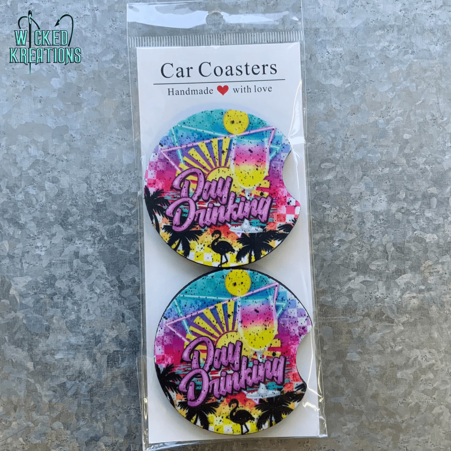 Day Drinking Car Coaster Set