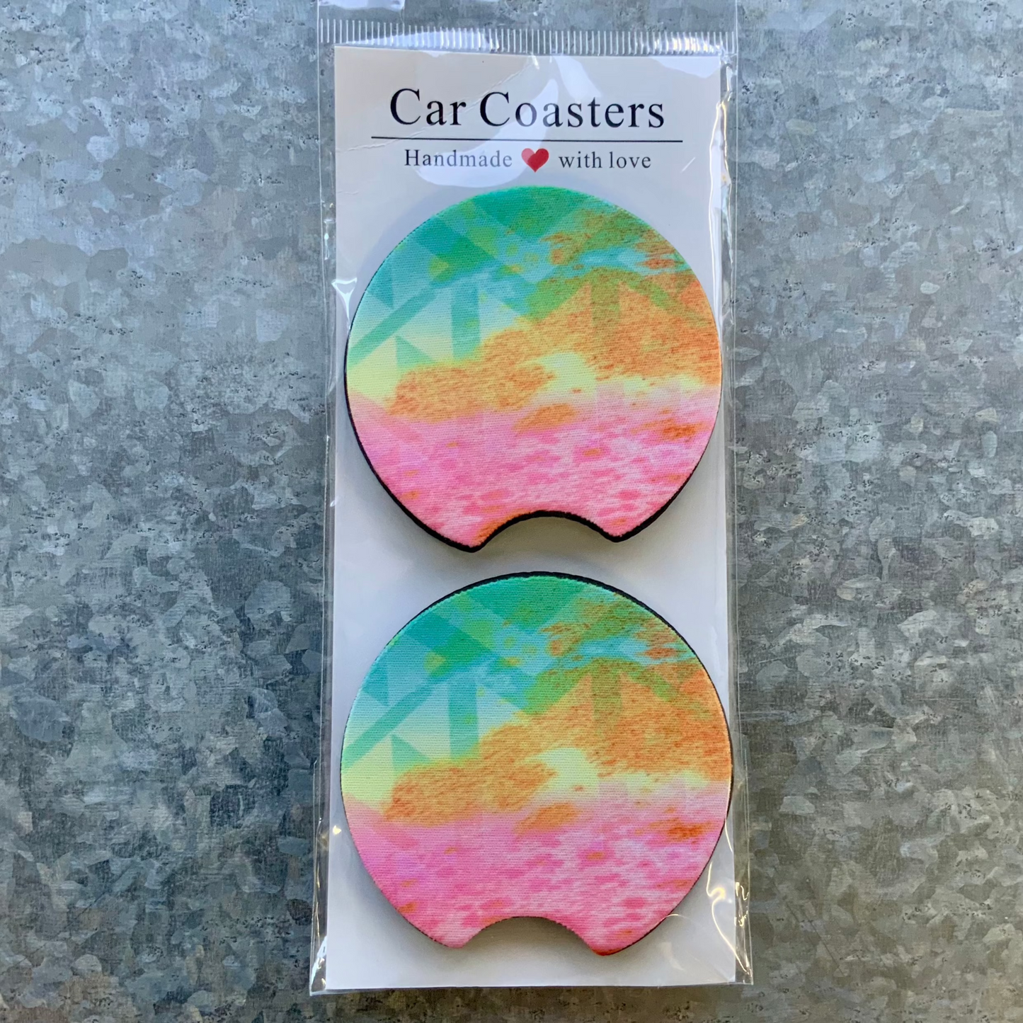Western Rainbow Car Coaster Set