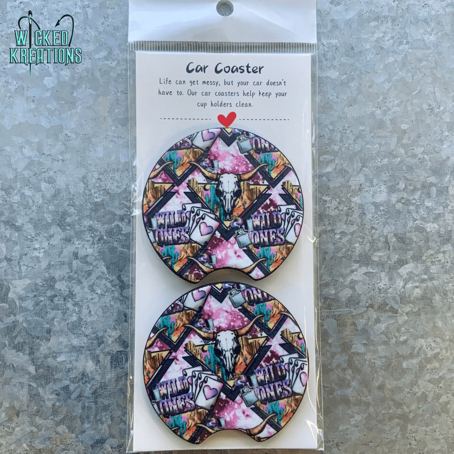 Wild Ones Car Coaster Set