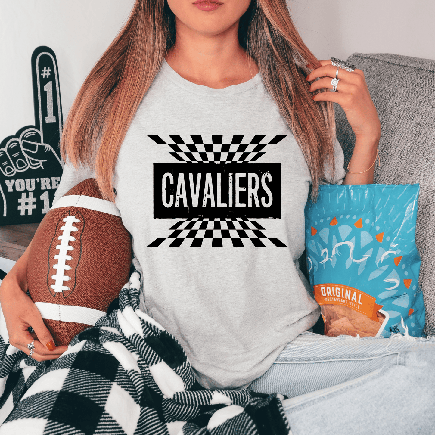 Cavaliers Checkered T-Shirt