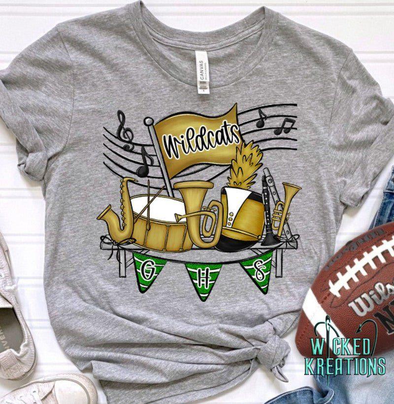 Custom Band Flags Graphic Tee