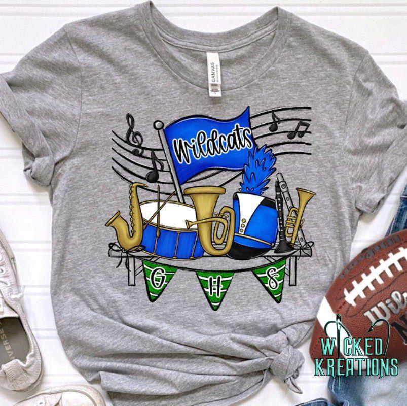 Custom Band Flags Graphic Tee