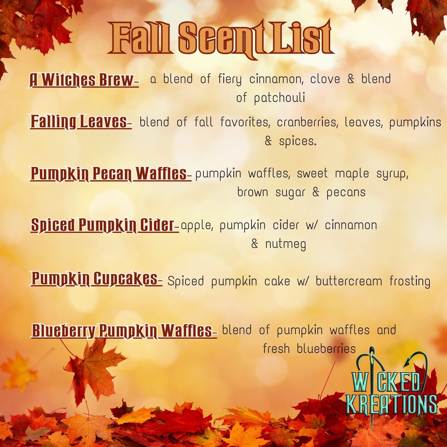 Fall Leaves and Pumpkins Please Felt Freshie - RTS