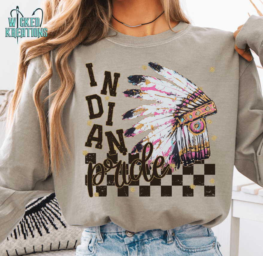 Indians Pride Grunge Mascot T-Shirt