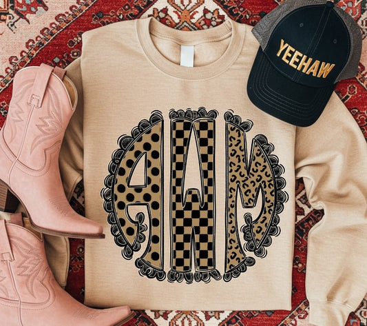 Mixed Up Monogram Custom T-Shirt