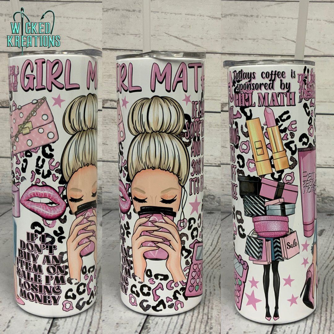 RTS - Girl Math Blonde Tumbler