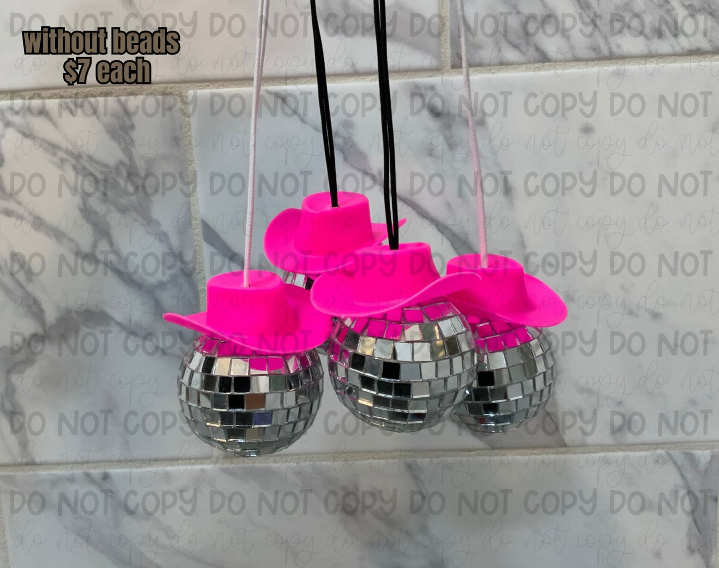 Cowboy Disco Car Charm