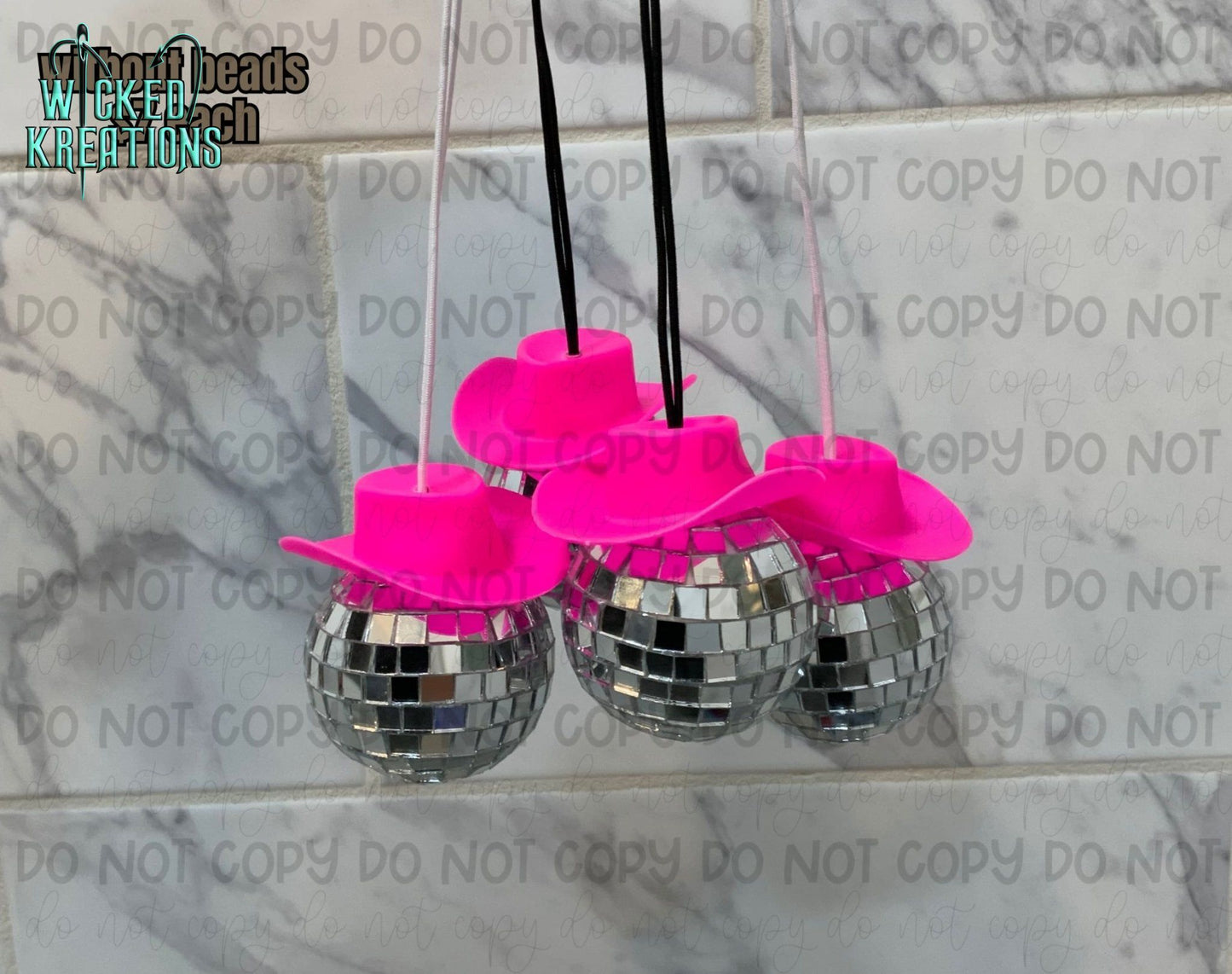 Cowboy Disco Car Charm