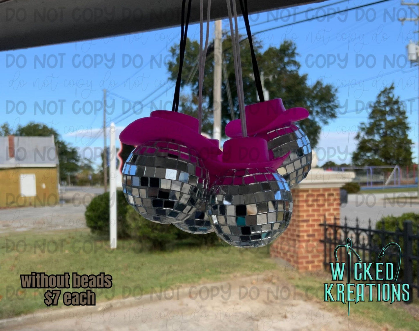 Cowboy Disco Car Charm