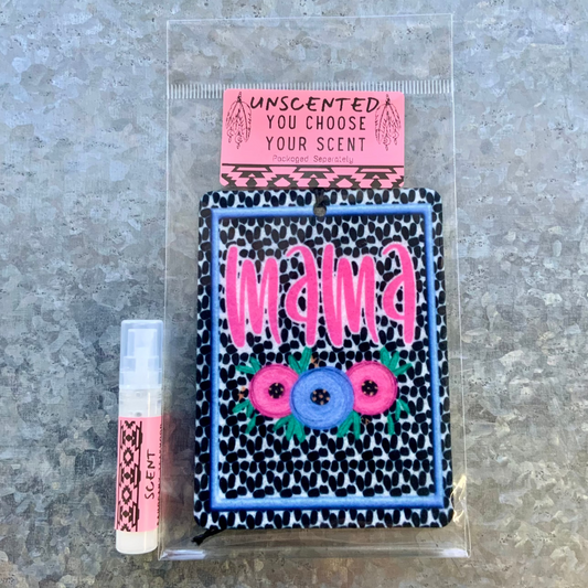 Mama Pebble Floral Felt Freshie