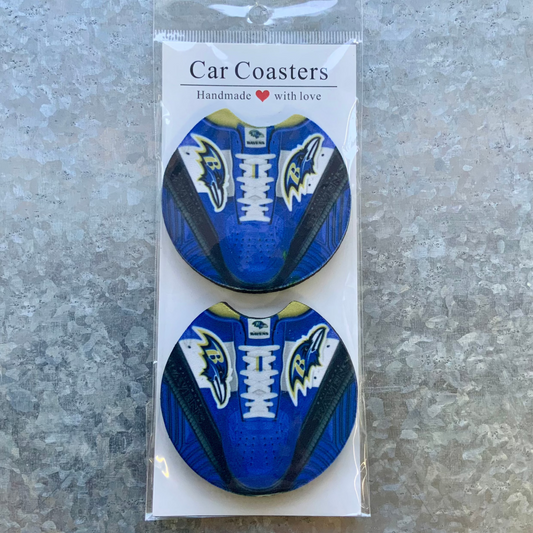 Ravens Shoe Car Coaster Set