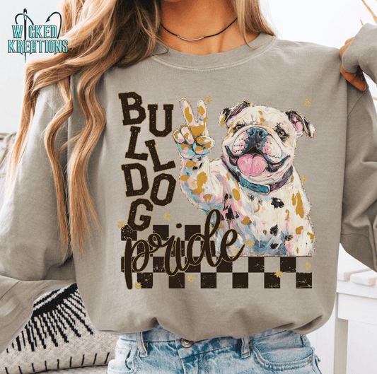 Bulldogs Pride Grunge Mascot T-Shirt