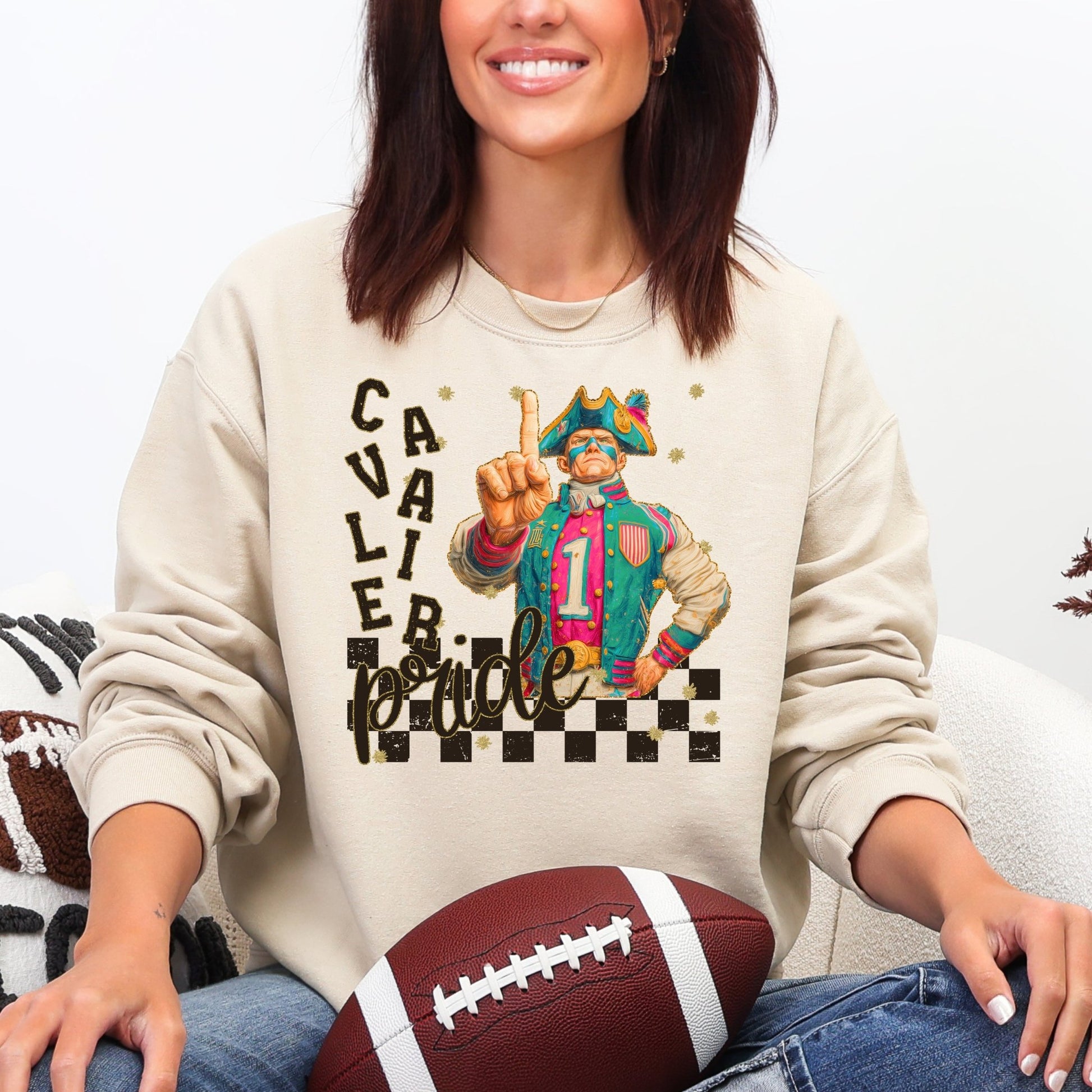 Cavaliers Pride Grunge Mascot T-Shirt