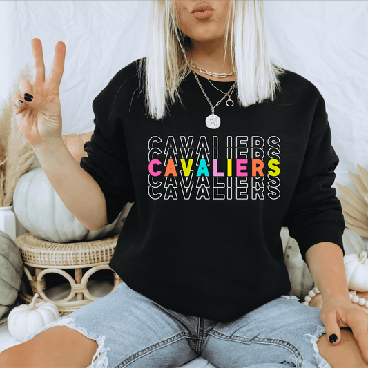 Cavaliers Stacked Neon T-Shirt