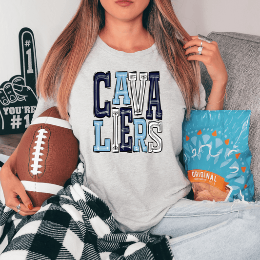 Cavaliers Stacked Word T-Shirt