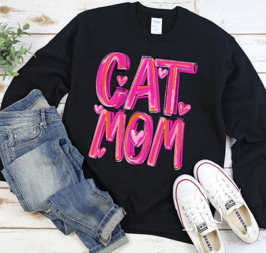 Dog Mom/ Cat Mom Pretty In Pink T-Shirt