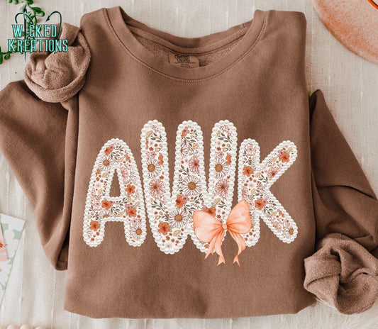 Fancy Fall Alpha Monogram Custom T-Shirt