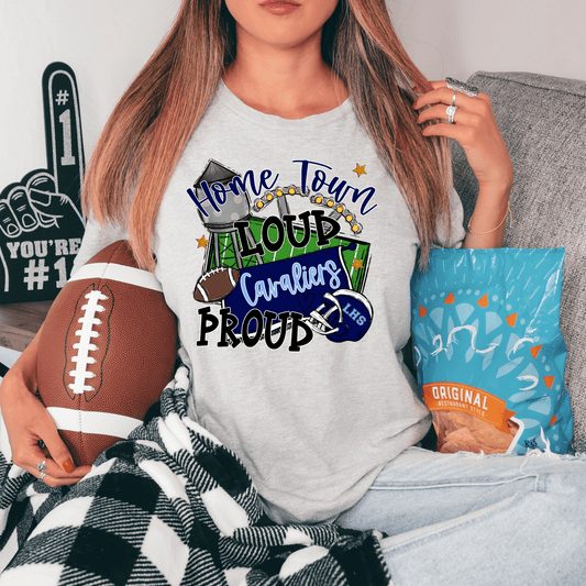Home Town Proud Cavaliers (Navy Blue)T-Shirt