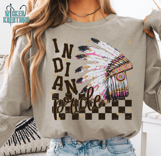 Indians Pride Grunge Mascot T-Shirt