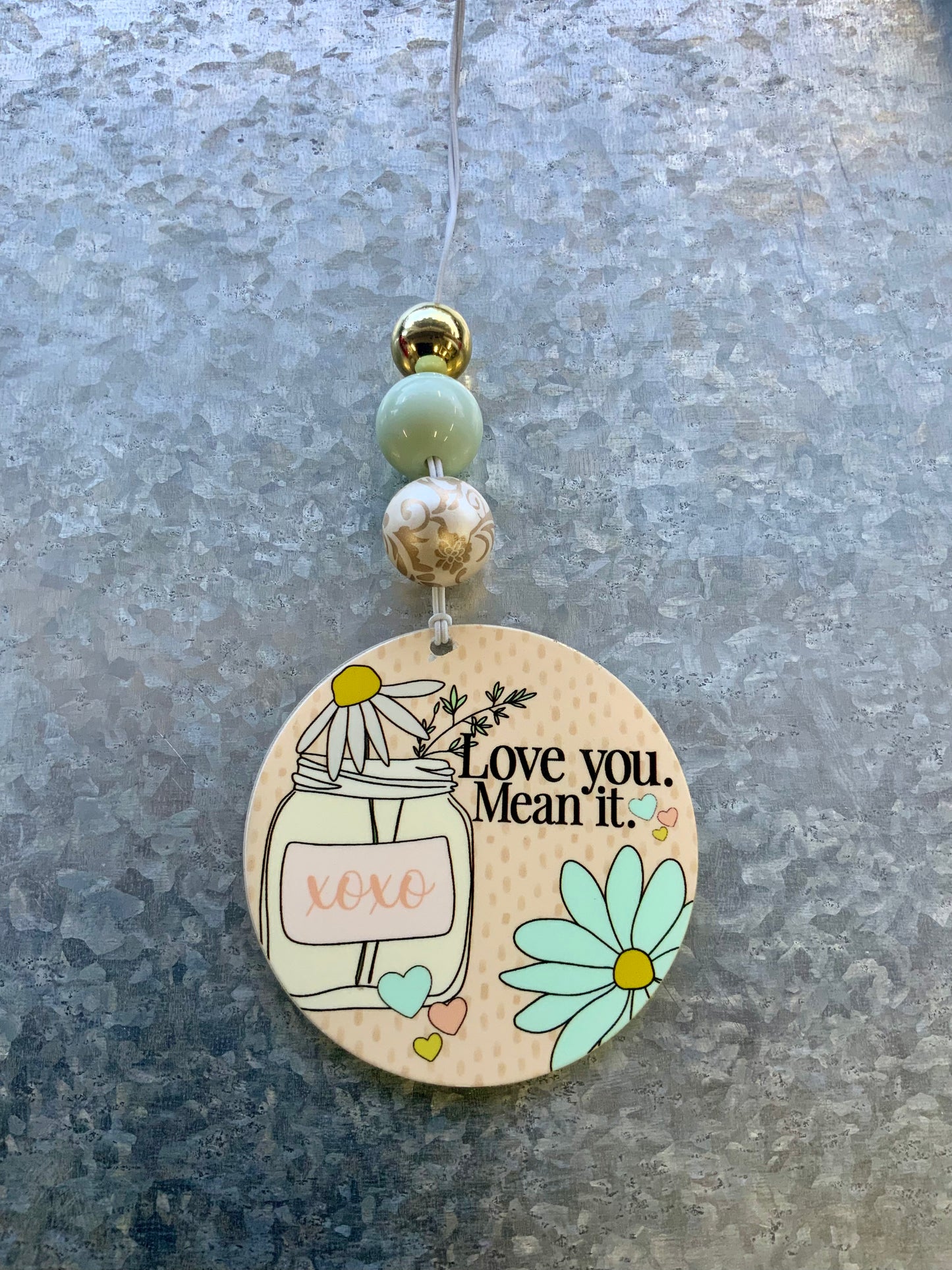 Love You, Mean It Car Charm