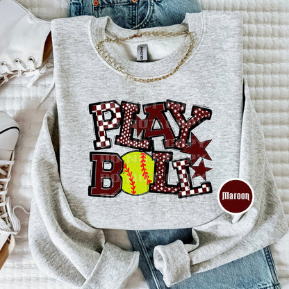 Play Ball Softball T-Shirt