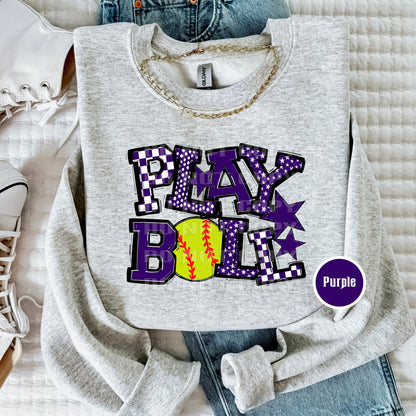 Play Ball Softball T-Shirt
