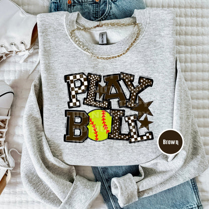 Play Ball Softball T-Shirt