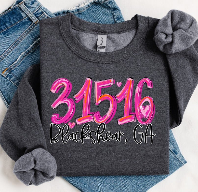 Pretty in Pink Zip code Custom Design T-Shirt