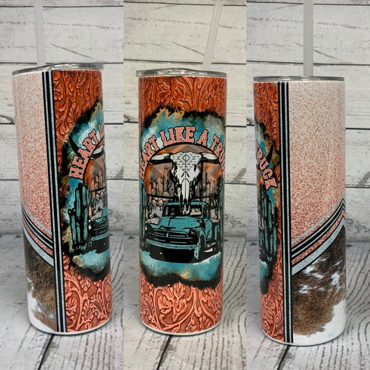 RTS - Heart Like a Truck Tumbler