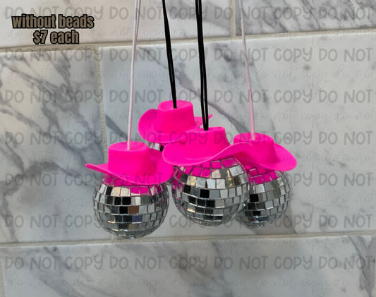 Cowboy Disco Car Charm